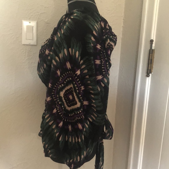 Ladies Reitmans Sweetheart Long Sleeve Tie at Waist Top - Size XXL - Picture 3 of 7